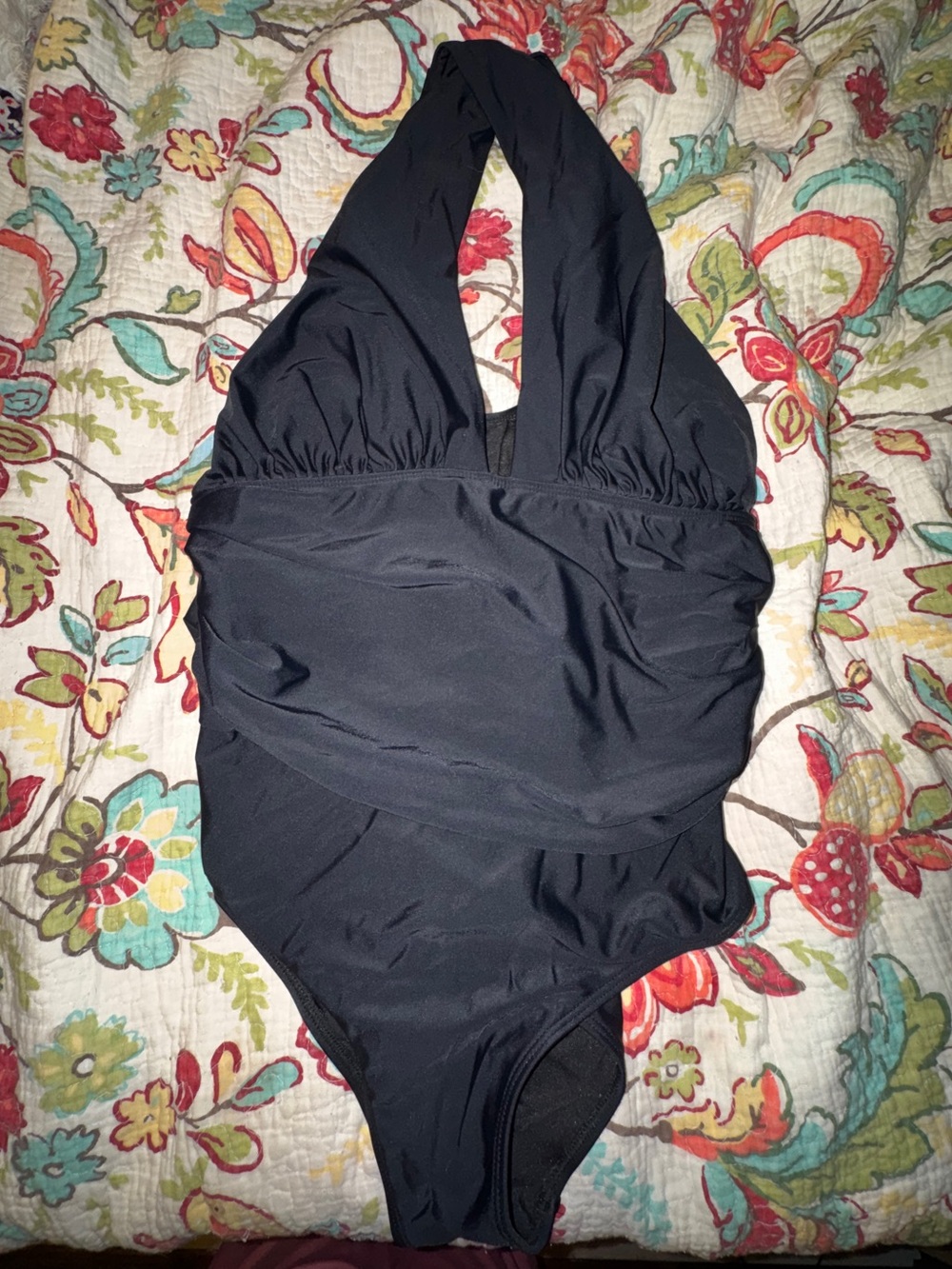 Halter one piece swimsuit